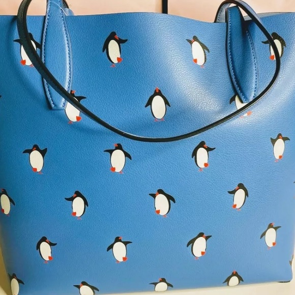 kate spade Bags Kate Spade Penguin Arctic Friends Reversible Large